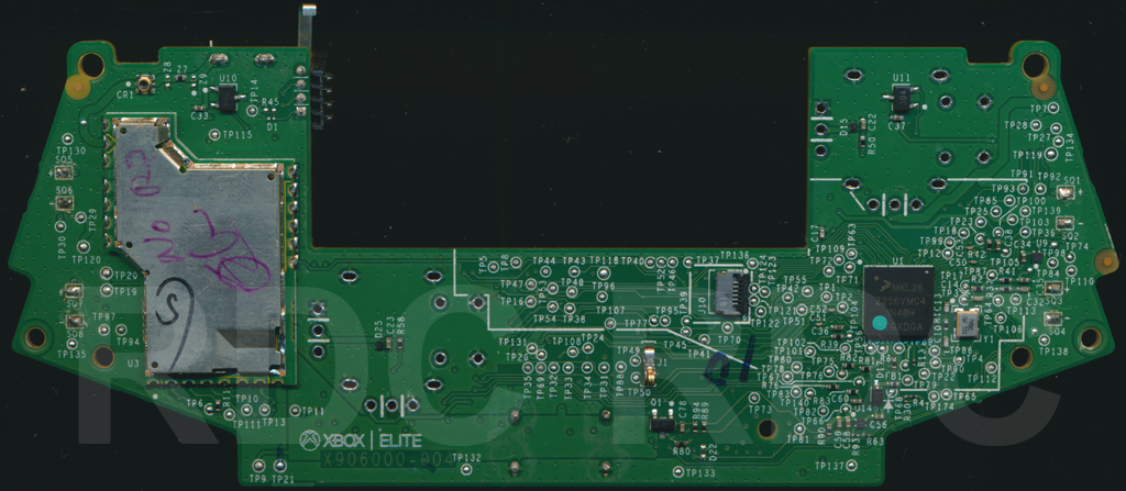 XB1 Controller PCB Scans Traces and Info 1698